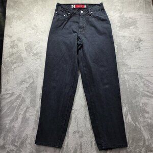 Vintage Levis SilverTab Loose Jeans Mens 32x32 Black Denim Baggy Made USA 90s